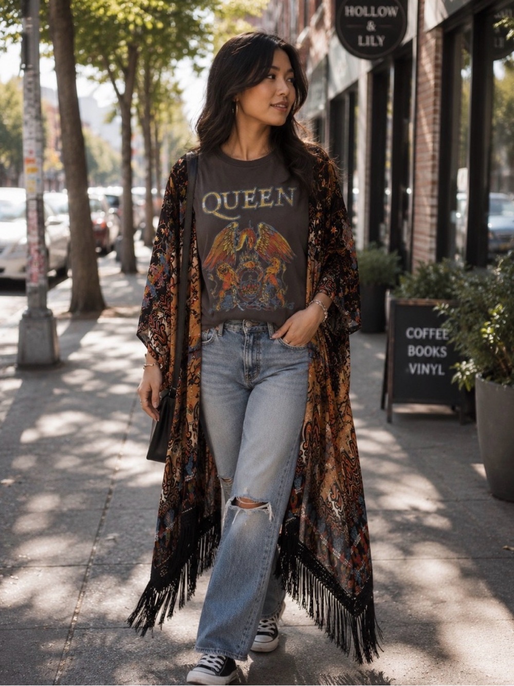 Bohemian Black & Tan Fringe Bandcho